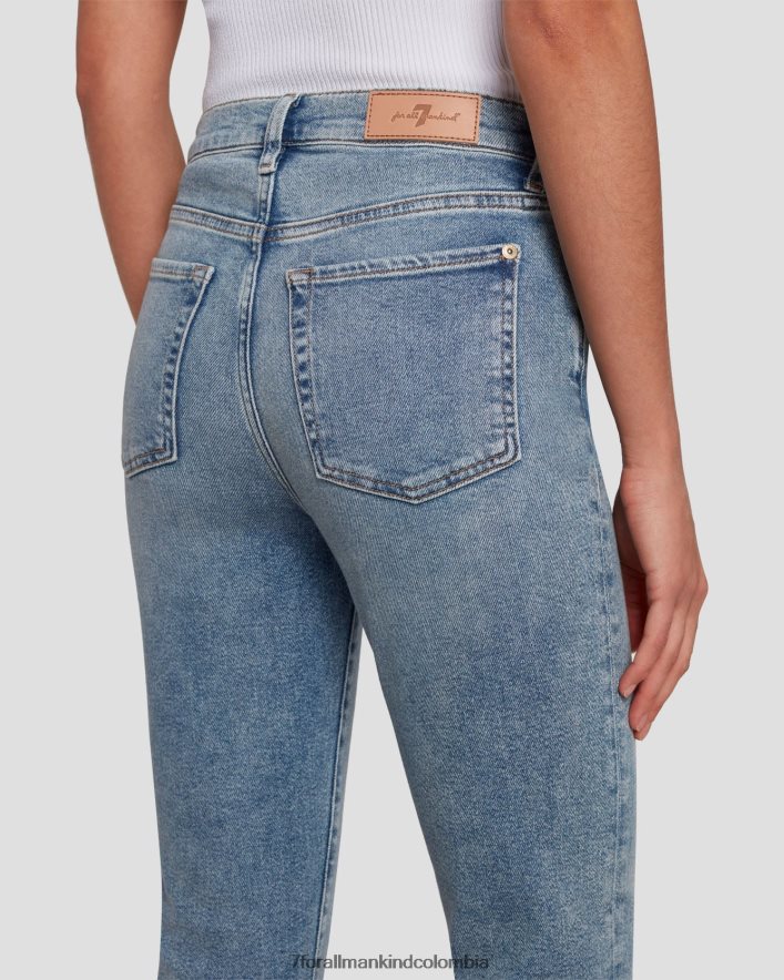 vestir 7 for All Mankind Patada delgada de cintura alta vintage de lujo hecha a mano JBNRD136