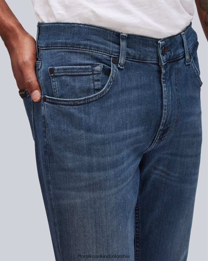 vestir 7 for All Mankind Performance Plus Slimmy de lujo en azul medio JBNRD533