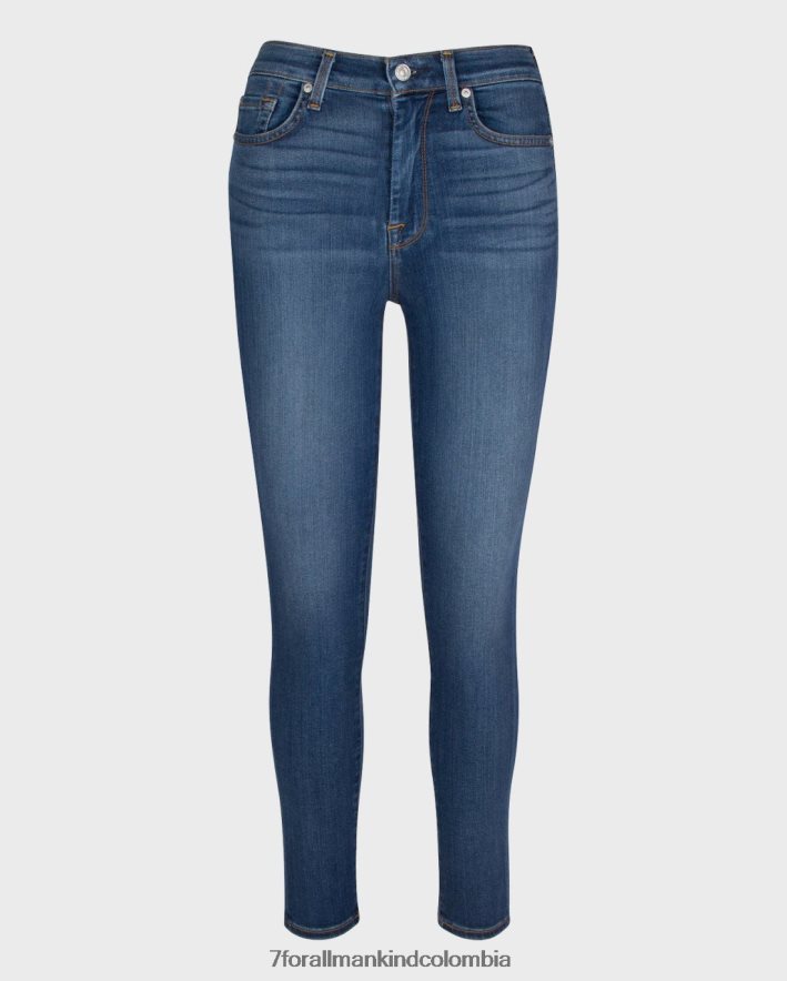 vestir 7 for All Mankind Slim Illusion cintura alta tobillo flaco en historia de amor JBNRD59