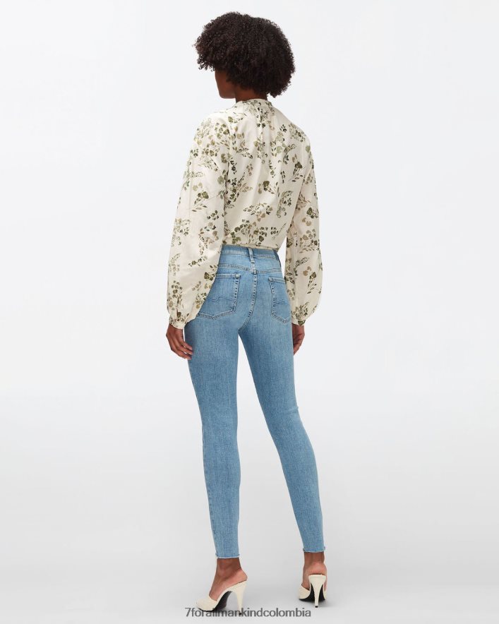 vestir 7 for All Mankind Slim Illusion pantalones tobilleros de talle alto y ajustados en Playbook JBNRD156