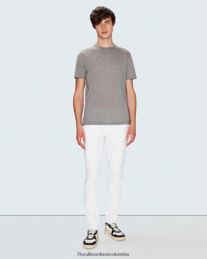 vestir 7 for All Mankind Tapered delgado y de rendimiento de lujo en blanco JBNRD566