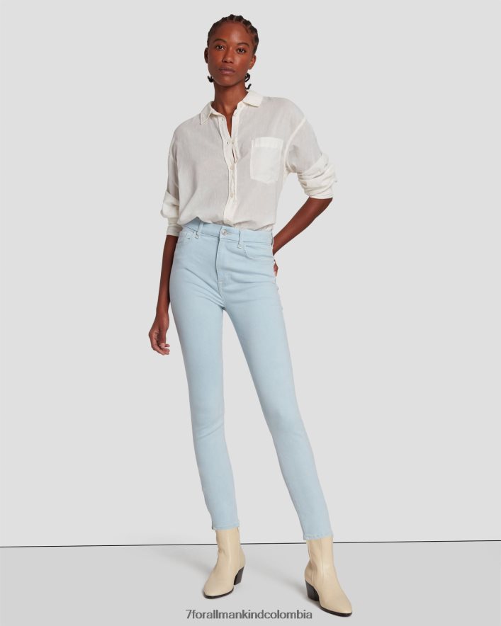 vestir 7 for All Mankind Tobilleros ajustados de talle muy alto sin filtro Peretti JBNRD25