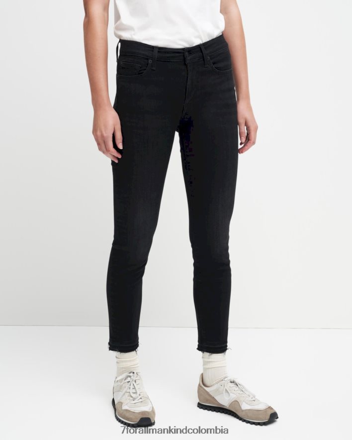 vestir 7 for All Mankind Tobillo pitillo con dobladillo suelto en bonito color fresno. JBNRD256