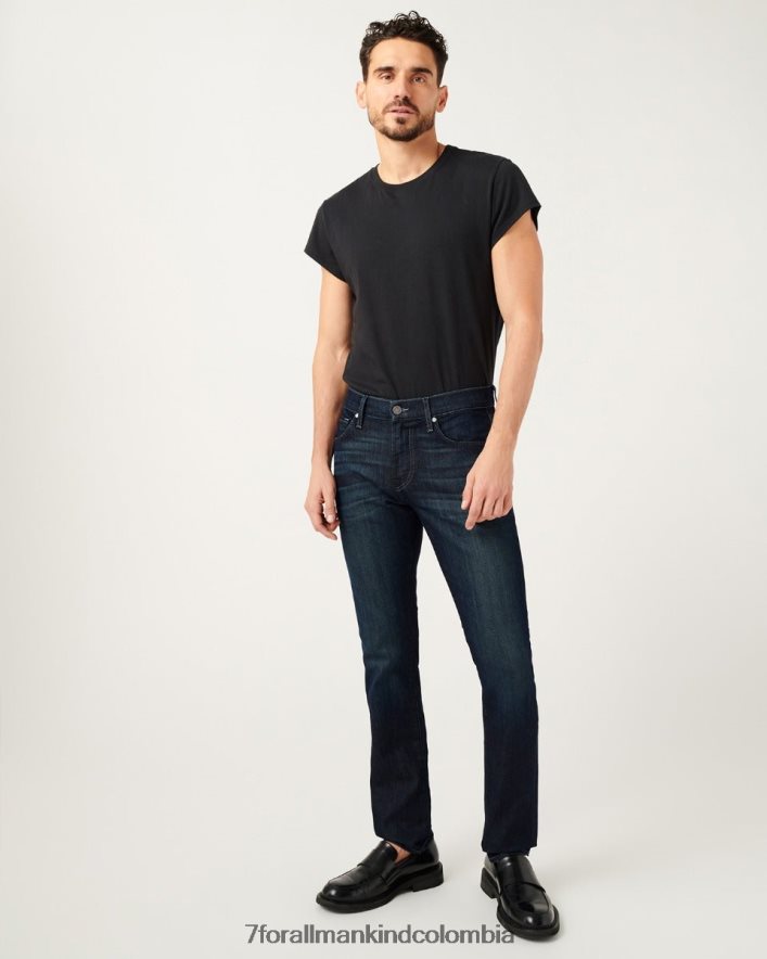 vestir 7 for All Mankind Vaqueros ajustados Airweft Paxtyn en color perenne JBNRD536