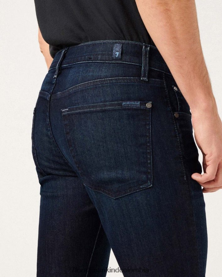 vestir 7 for All Mankind Vaqueros ajustados Airweft Paxtyn en color perenne JBNRD536