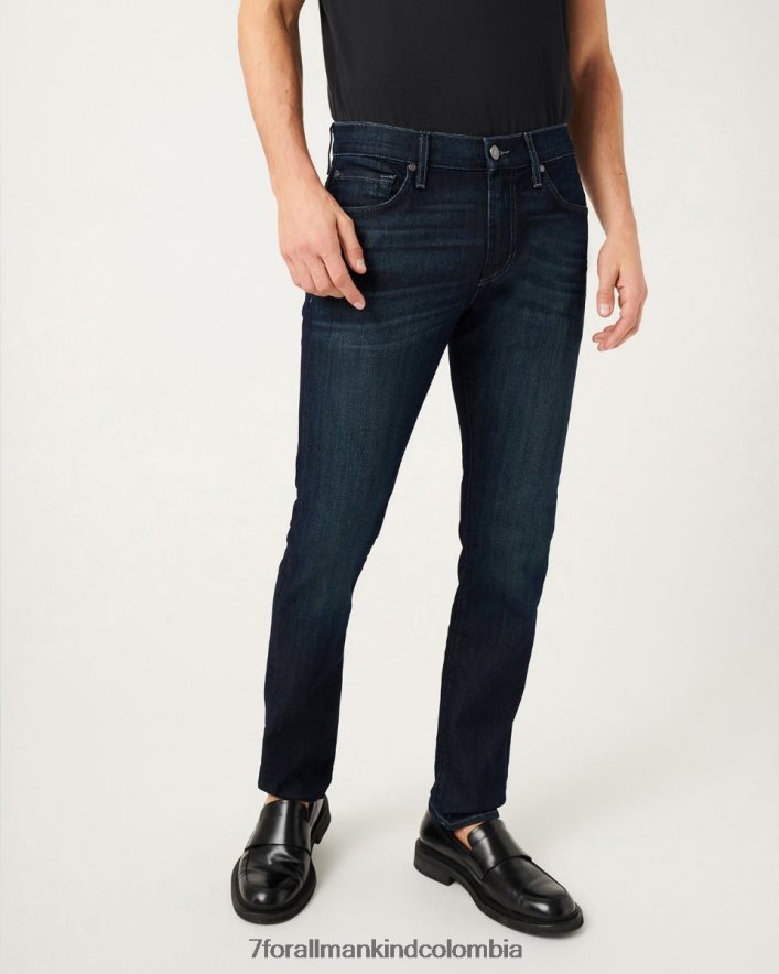 vestir 7 for All Mankind Vaqueros ajustados Airweft Paxtyn en color perenne JBNRD536