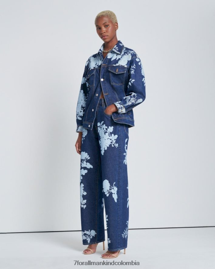 vestir 7 for All Mankind Vaqueros holgados estilo años 90 con estampado floral Teaparty de The Jennifer JBNRD268