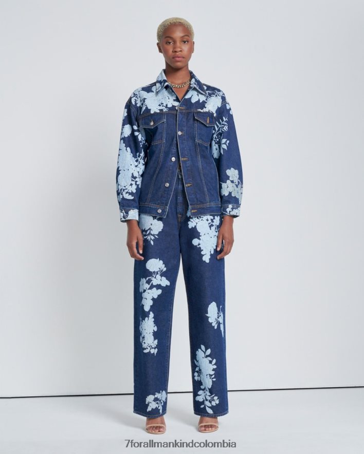 vestir 7 for All Mankind Vaqueros holgados estilo años 90 con estampado floral Teaparty de The Jennifer JBNRD268
