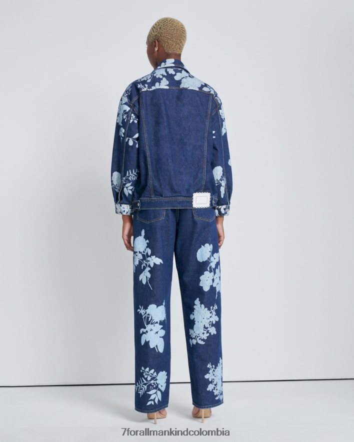 vestir 7 for All Mankind Vaqueros holgados estilo años 90 con estampado floral Teaparty de The Jennifer JBNRD268