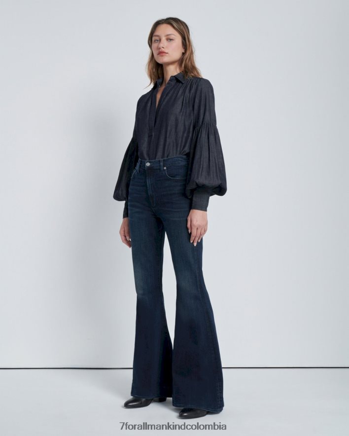 vestir 7 for All Mankind Vaqueros mega acampanados en rayos de sol JBNRD239