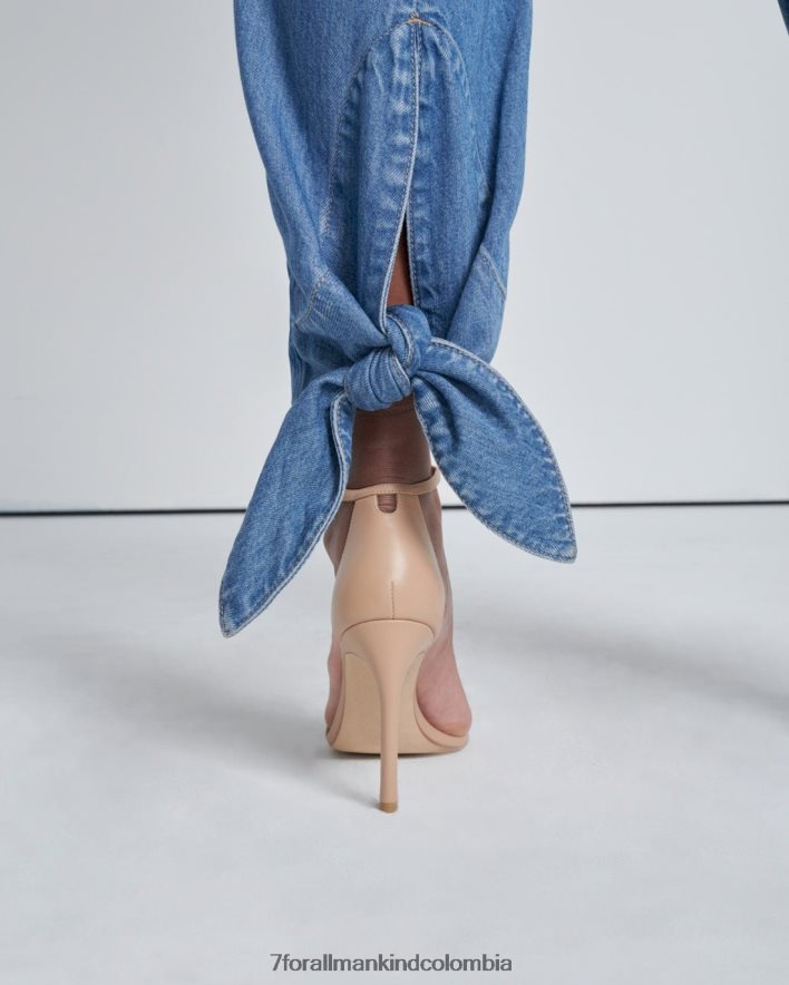 vestir 7 for All Mankind Vaqueros tapered anudados al tobillo en color tulipán JBNRD188