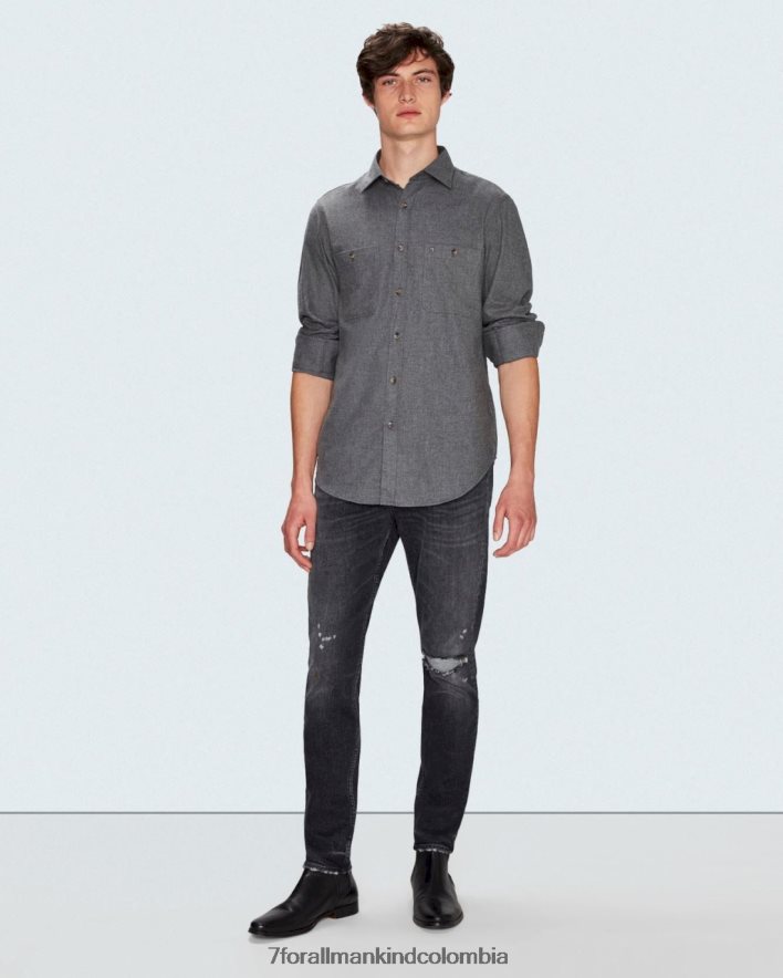 vestir 7 for All Mankind american vintage slimmy tapered en negro JBNRD676