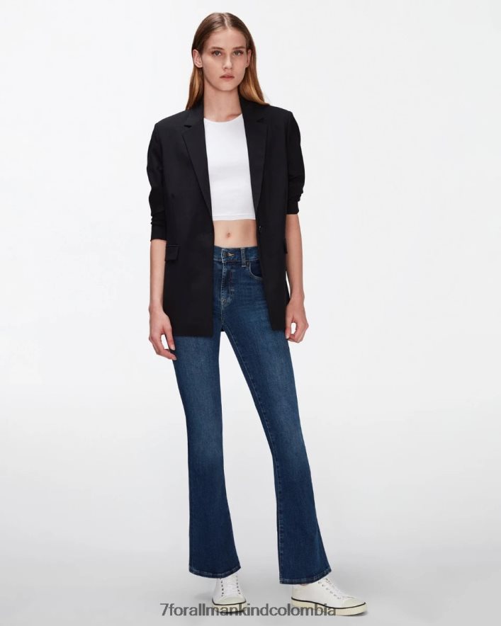 vestir 7 for All Mankind bootcut sin medida en azul oscuro JBNRD149