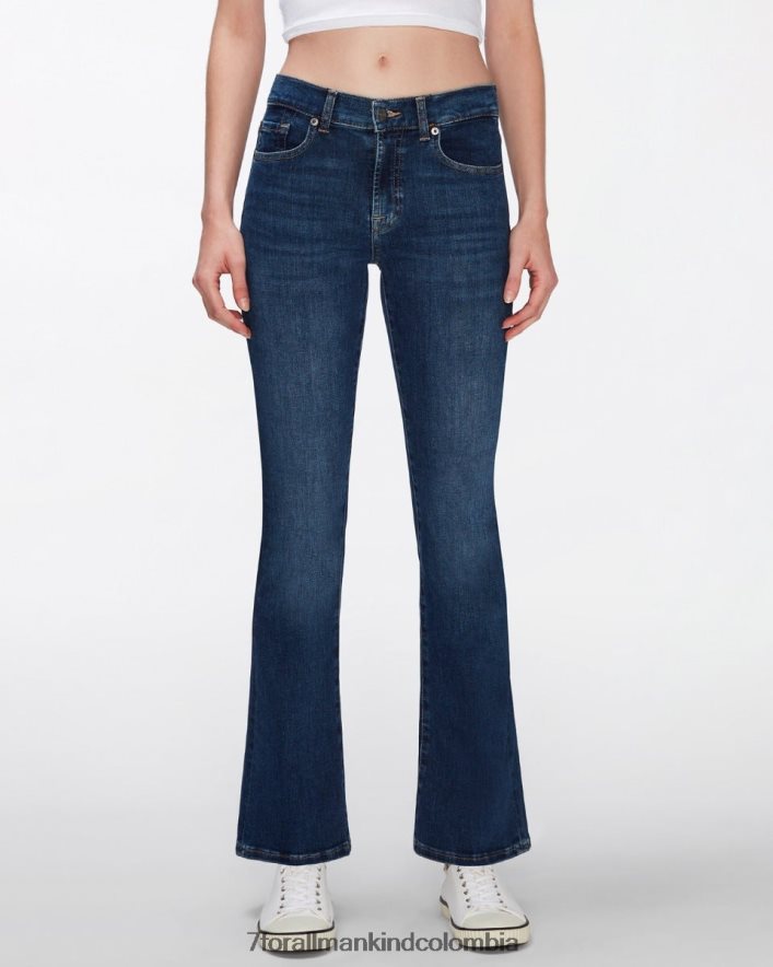 vestir 7 for All Mankind bootcut sin medida en azul oscuro JBNRD149