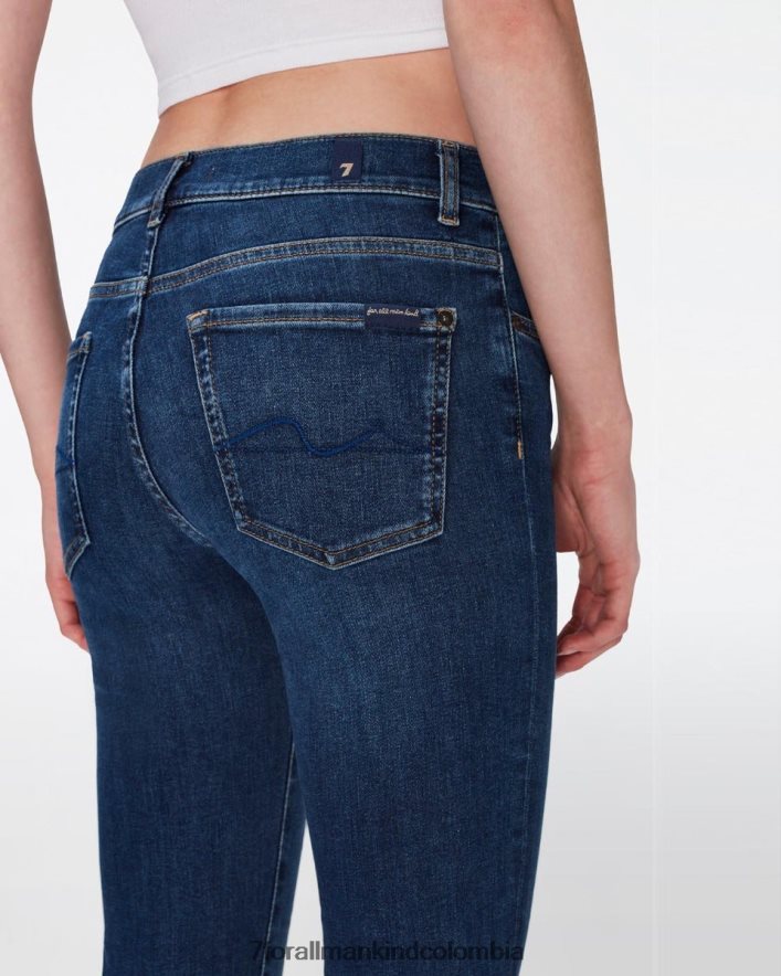 vestir 7 for All Mankind bootcut sin medida en azul oscuro JBNRD149