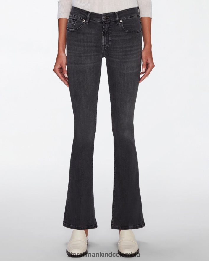 vestir 7 for All Mankind corte bootcut sin medida en gris oscuro JBNRD291