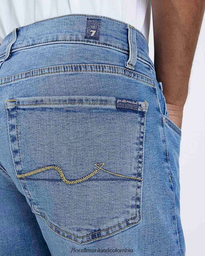 vestir 7 for All Mankind delgado en azul tenno JBNRD563