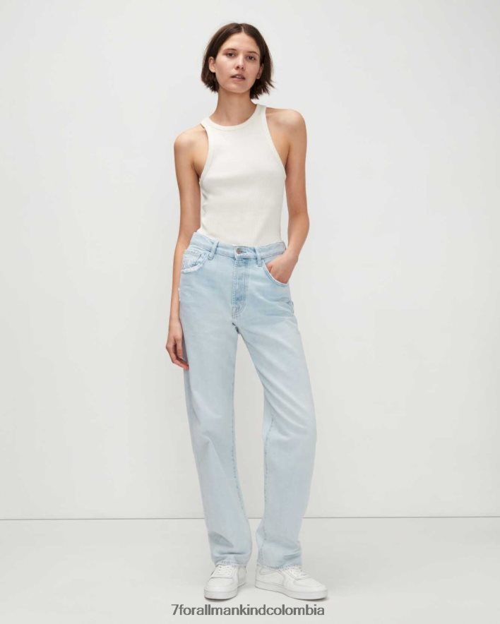 vestir 7 for All Mankind fácil recto en azul sol rígido JBNRD267