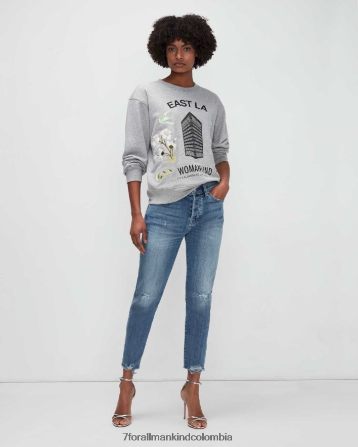 vestir 7 for All Mankind josefina de sarga rota en agave JBNRD315