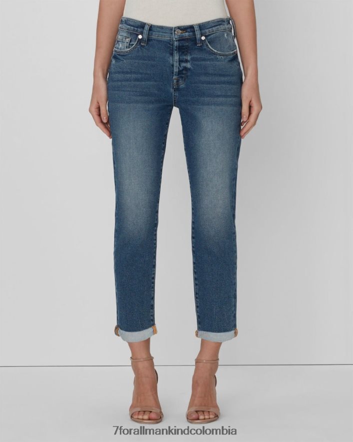 vestir 7 for All Mankind josefina vintage de lujo en azul iris JBNRD294