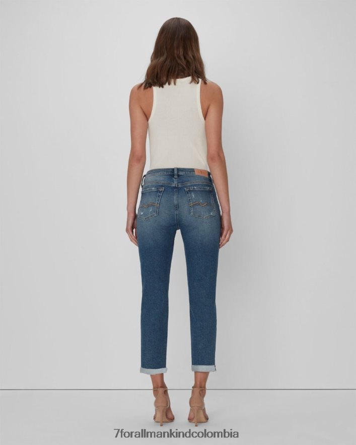 vestir 7 for All Mankind josefina vintage de lujo en azul iris JBNRD294