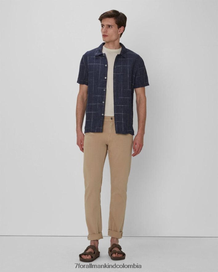 vestir 7 for All Mankind mano izquierda delgada en color canela JBNRD630
