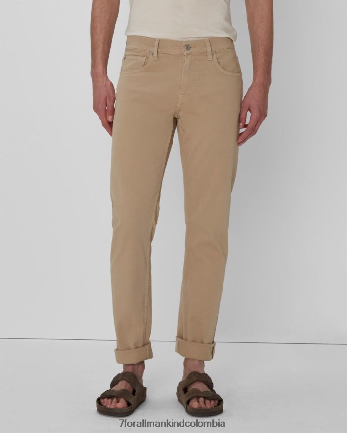 vestir 7 for All Mankind mano izquierda delgada en color canela JBNRD630