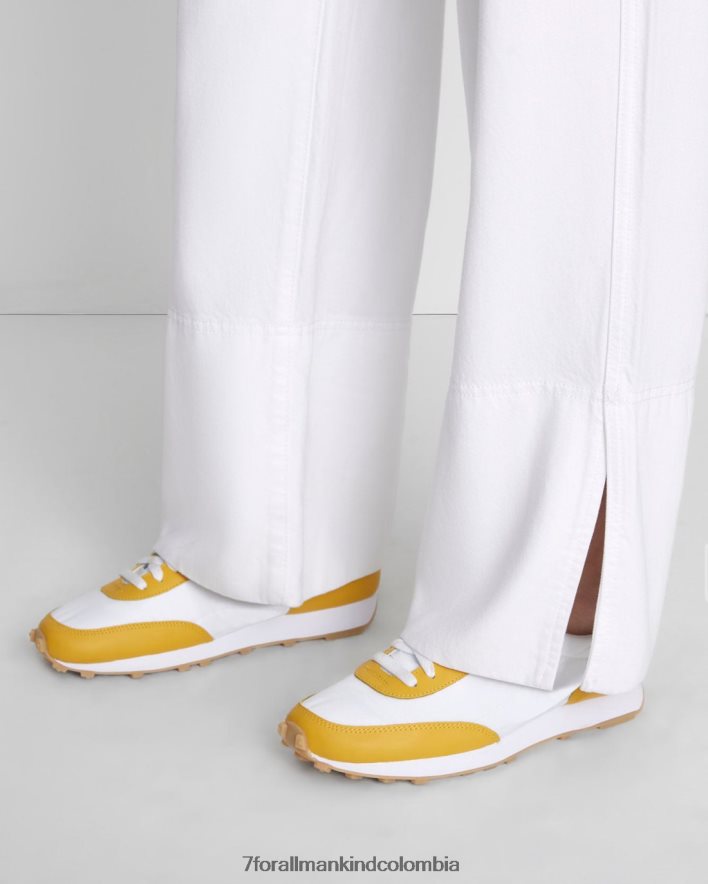 vestir 7 for All Mankind pantalón denim lustre en blanco brillante JBNRD227
