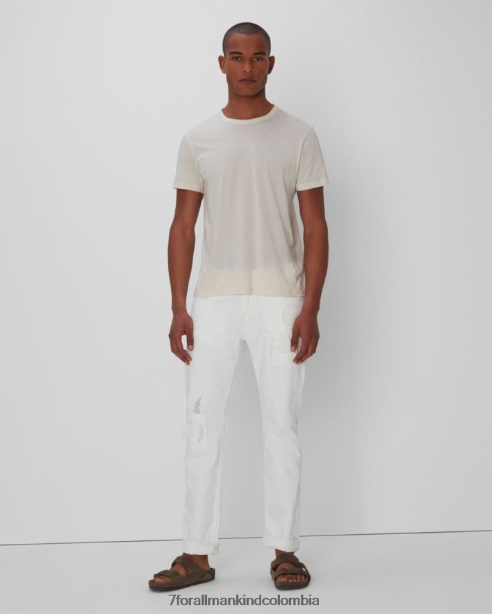 vestir 7 for All Mankind recto en tropea blanco JBNRD657