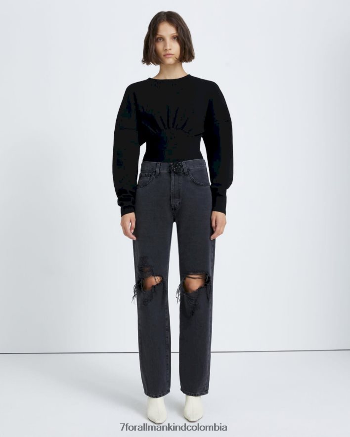 vestir 7 for All Mankind recto fácil en iris nocturno JBNRD329