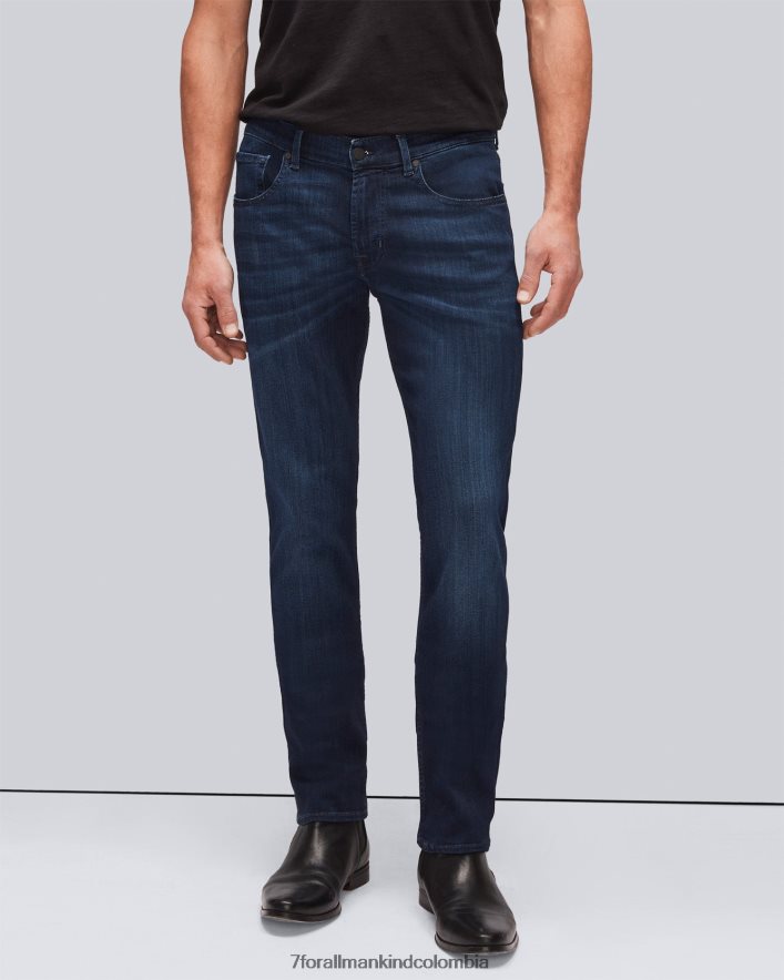 vestir 7 for All Mankind rendimiento de lujo más delgado en azul profundo JBNRD535