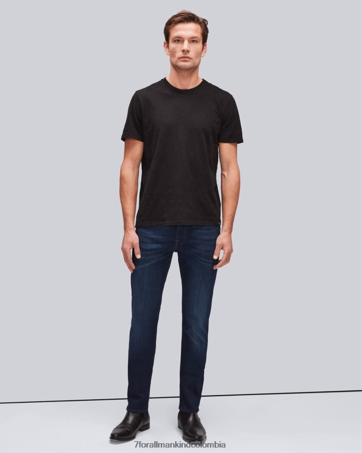 vestir 7 for All Mankind rendimiento de lujo más delgado en azul profundo JBNRD535