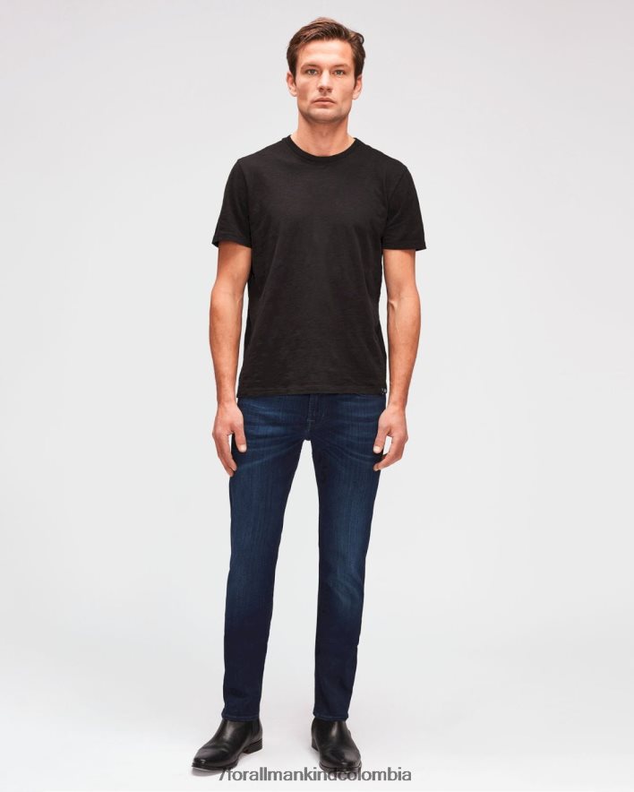 vestir 7 for All Mankind rendimiento de lujo más delgado en azul profundo JBNRD554