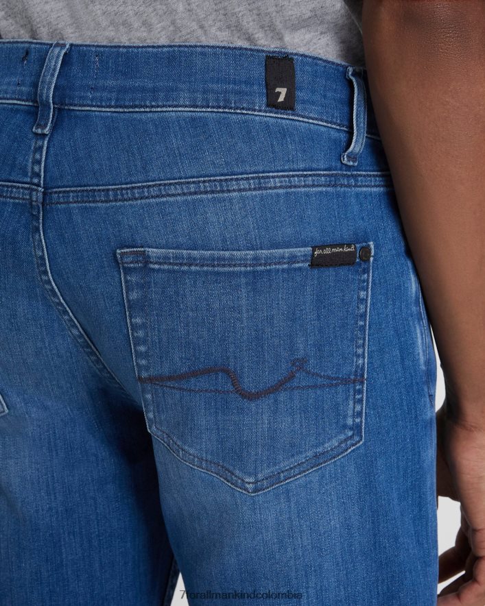 vestir 7 for All Mankind rendimiento de lujo plus paxtyn en azul medio JBNRD542