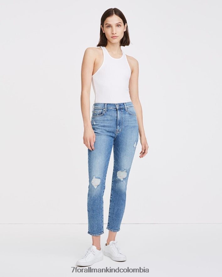 vestir 7 for All Mankind skinny tobilleros de talle alto en sloane vintage JBNRD302