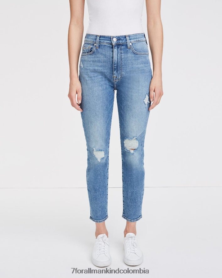 vestir 7 for All Mankind skinny tobilleros de talle alto en sloane vintage JBNRD302