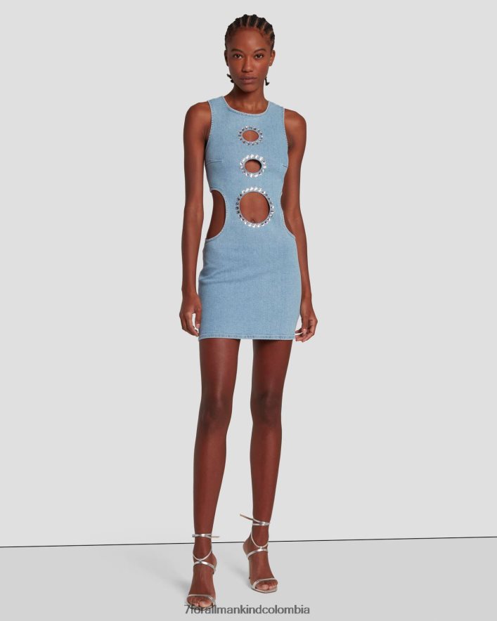 vestir 7 for All Mankind vestido de mezclilla adr en nena JBNRD45