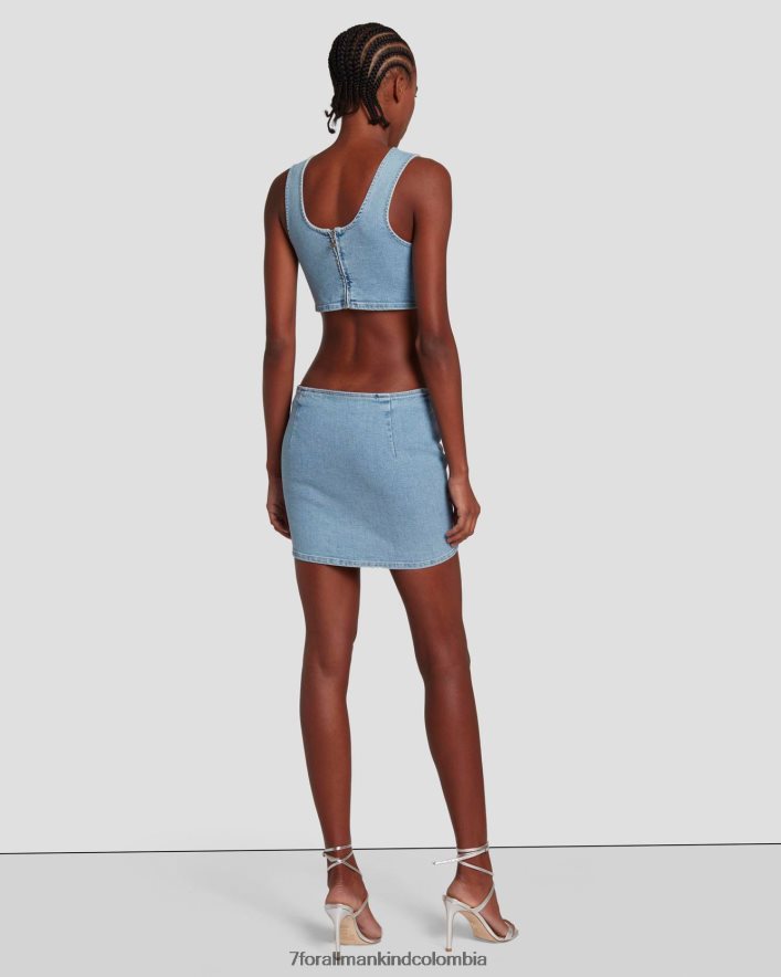 vestir 7 for All Mankind vestido de mezclilla adr en nena JBNRD45