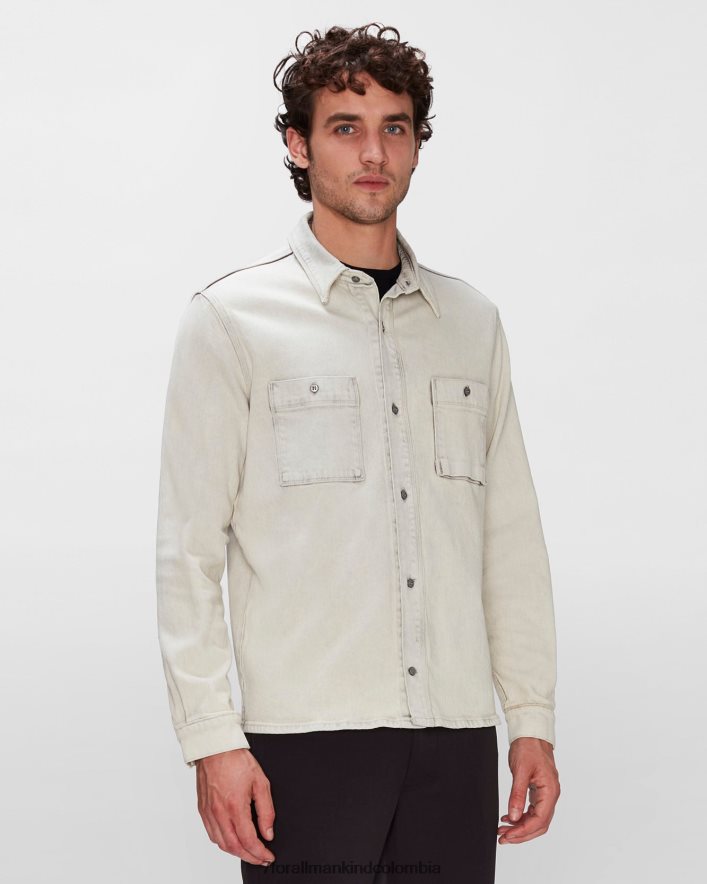 vestir 7 for All Mankind Camisa utilitaria vaquera en Pearl River JBNRD708