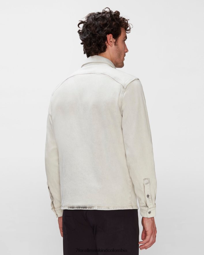 vestir 7 for All Mankind Camisa utilitaria vaquera en Pearl River JBNRD708