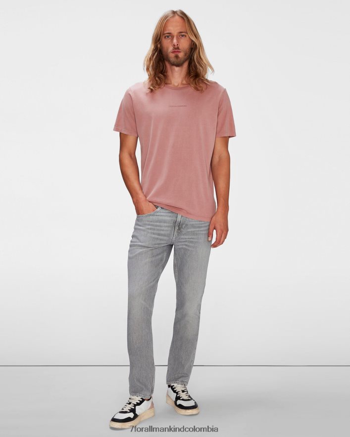 vestir 7 for All Mankind Camiseta de tinte mineral en ladrillo quemado. JBNRD714