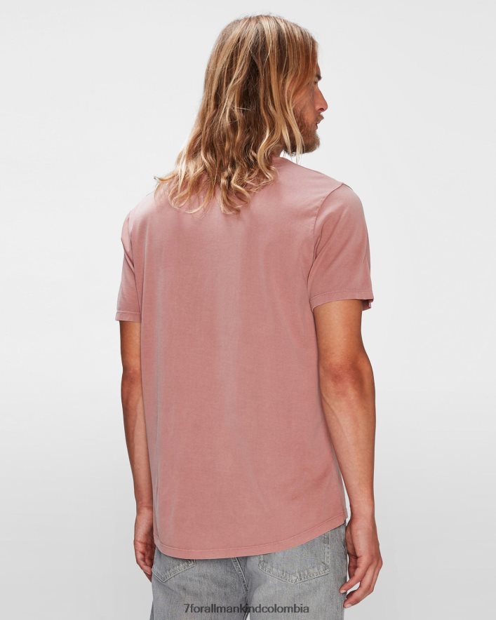 vestir 7 for All Mankind Camiseta de tinte mineral en ladrillo quemado. JBNRD714