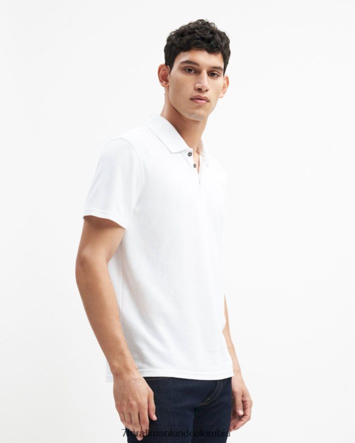 vestir 7 for All Mankind Polo de 3 botones en blanco JBNRD729