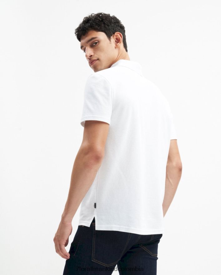 vestir 7 for All Mankind Polo de 3 botones en blanco JBNRD729