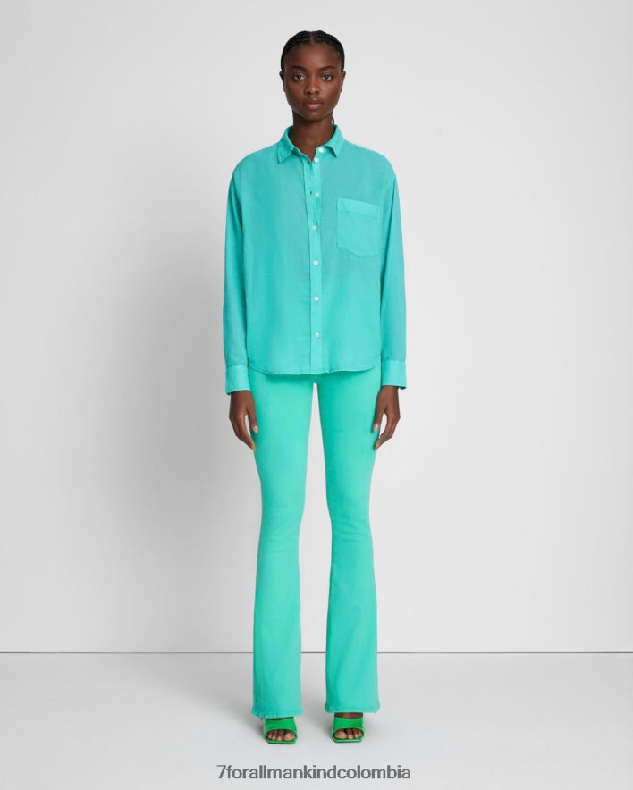 vestir 7 for All Mankind camisa clásica con botones en atlantis JBNRD411