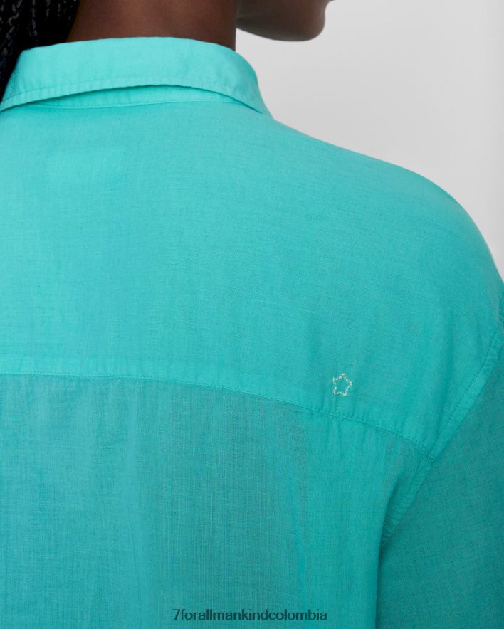 vestir 7 for All Mankind camisa clásica con botones en atlantis JBNRD411