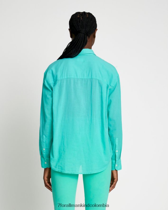 vestir 7 for All Mankind camisa clásica con botones en atlantis JBNRD411
