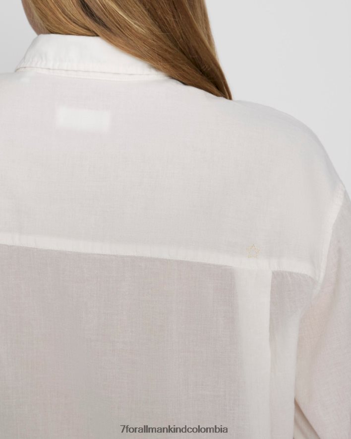 vestir 7 for All Mankind camisa clásica con botones en blanco óptico JBNRD340