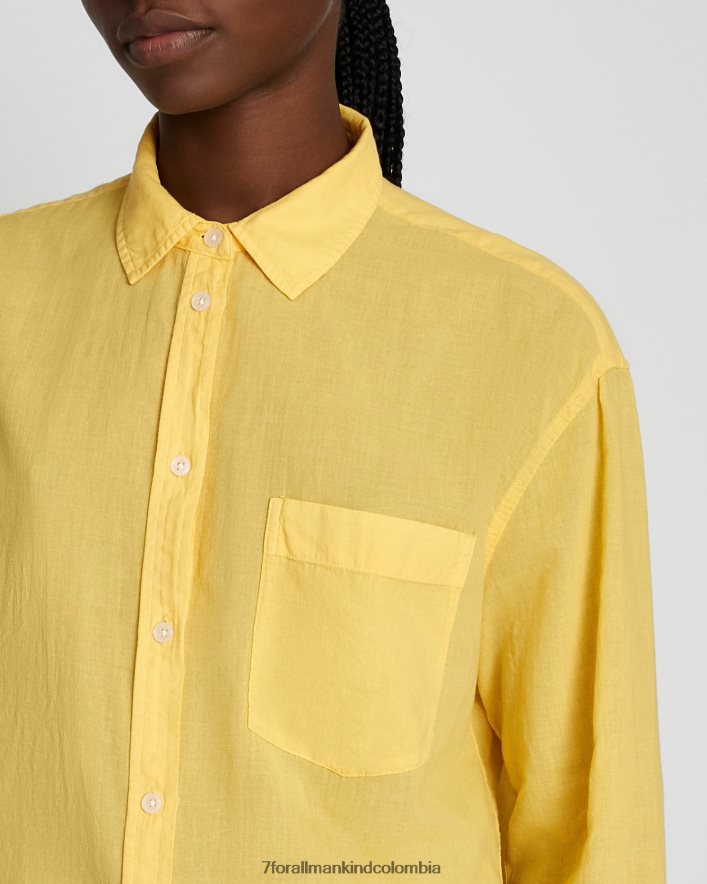 vestir 7 for All Mankind camisa clásica con botones en jojoba JBNRD383