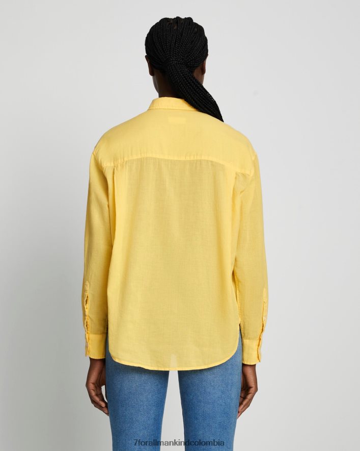 vestir 7 for All Mankind camisa clásica con botones en jojoba JBNRD383